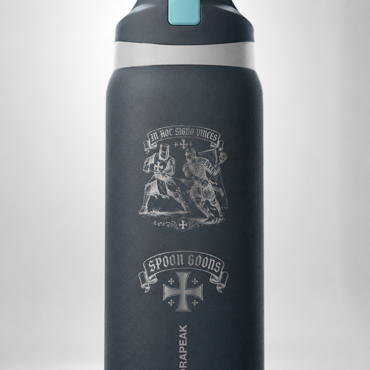 Spoon Goons Crusader 32oz Outdoor Adventure Stainless Steel Flask